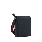 Gucci Black Polyethylene Shoulder Bag with GG Supreme
