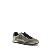 Gucci Black Calf Leather Low Top Sneakers