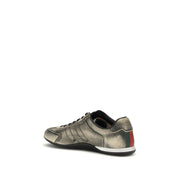 Gucci Black Calf Leather Low Top Sneakers