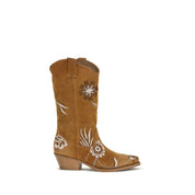 P.A.R.O.S.H. Brown Suede Ankle Boots