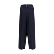 Fabiana Filippi Blue Polyester Casual Pants