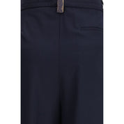 Fabiana Filippi Blue Polyester Casual Pants