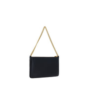PINKO Black Calf Leather Shoulder Bag