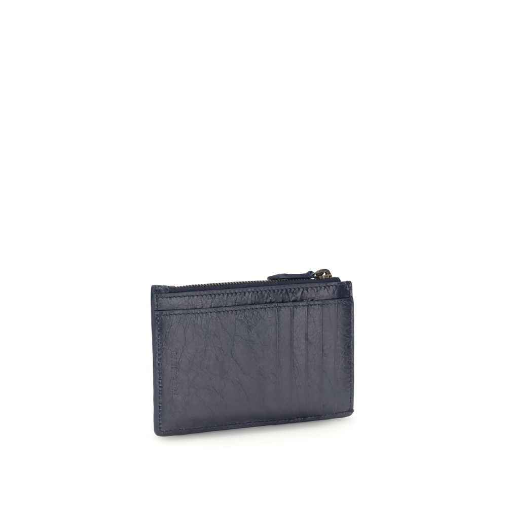 Balenciaga Blue Lambskin Le City Long Wallet