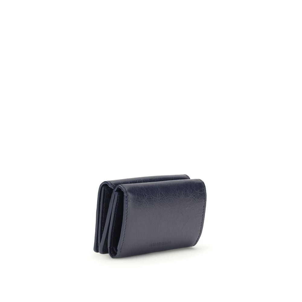 Balenciaga Blue Lambskin Mini Wallet