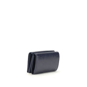 Balenciaga Blue Lambskin Mini Wallet