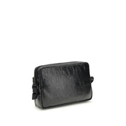 Black Lambskin Balenciaga Explorer Shoulder Bag