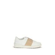 Valentino Garavani White Calf Leather Low Top Sneakers