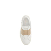Valentino Garavani White Calf Leather Low Top Sneakers
