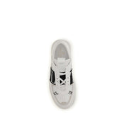 Valentino Garavani White Calf Leather Low Top Sneakers