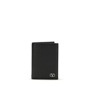 Valentino Garavani Black Calf Leather Wallet