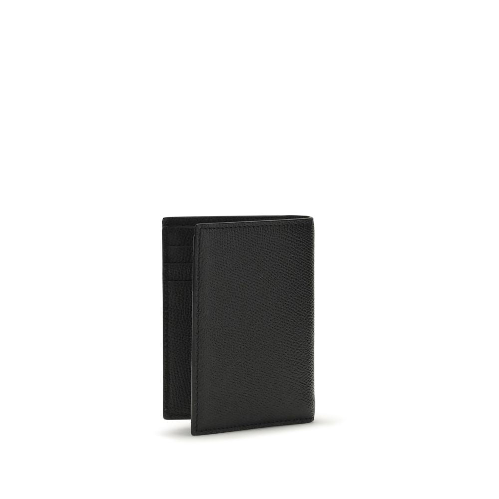 Valentino Garavani Black Calf Leather Wallet