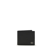Valentino Garavani Black Calf Leather Wallet