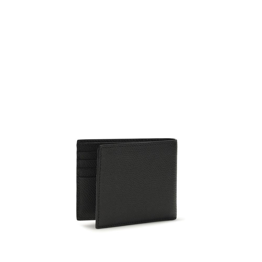 Valentino Garavani Black Calf Leather Wallet