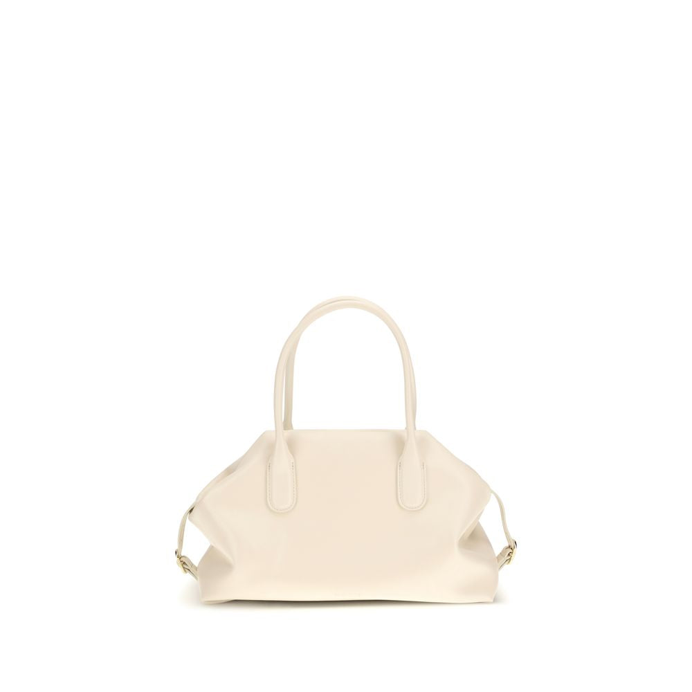 THEMOIRè Cream Other Fibres Shoulder Bag