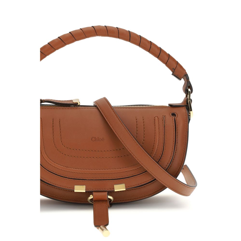 Chloé Brown Calf Leather Mini Shoulder Bag