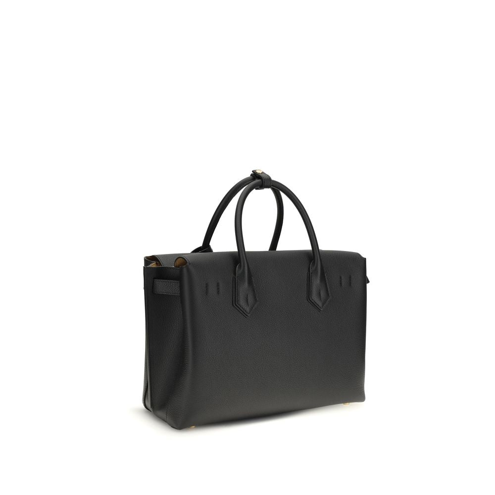 MCM Black Calf Leather Shoulder Bag