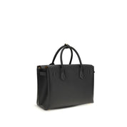 MCM Black Calf Leather Shoulder Bag