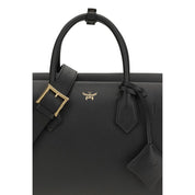 MCM Black Calf Leather Shoulder Bag