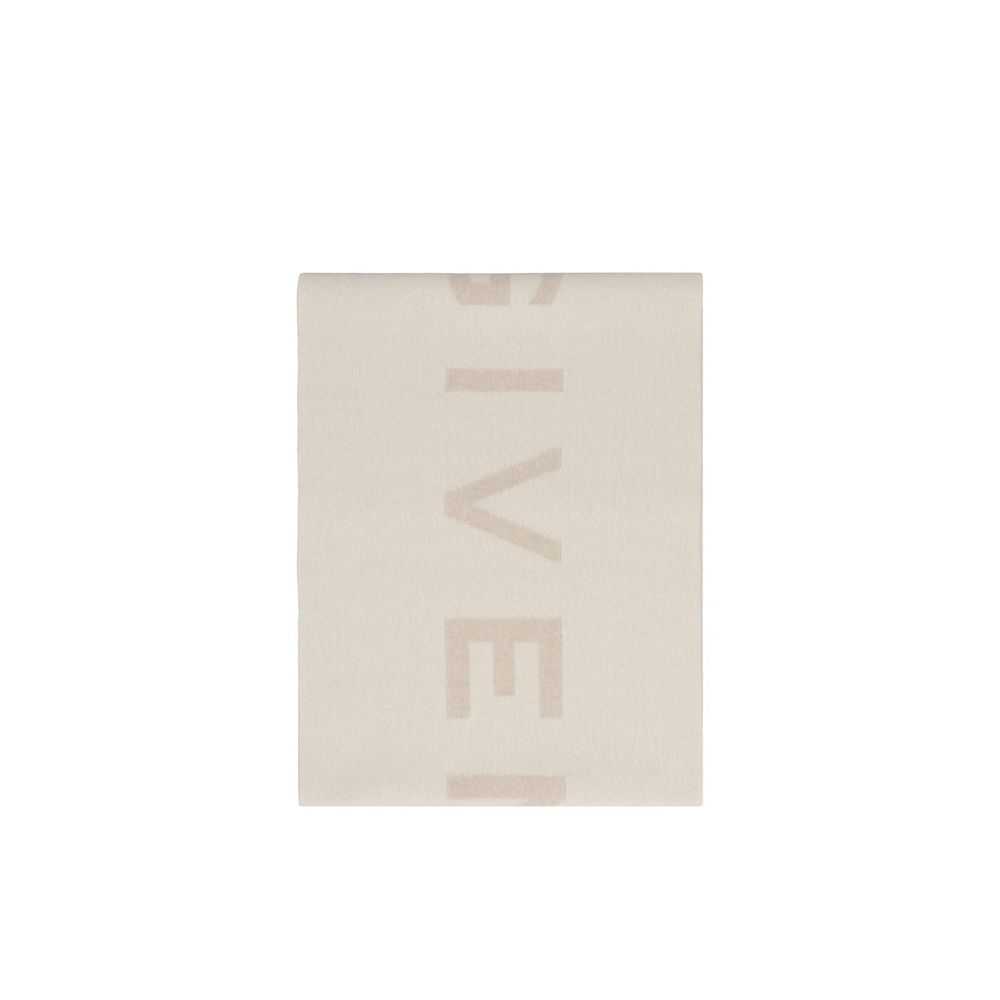 Givenchy Beige Cashmere Wool Scarf