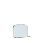 PINKO Ljusblå plånbok i kalvskinn med Love Birds-plakett