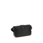 PINKO Black Calf Leather Shoulder Bag