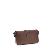 PINKO Brown Leather Love One Shoulder Bag