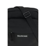 Balenciaga svart polyamid Explorer axelväska