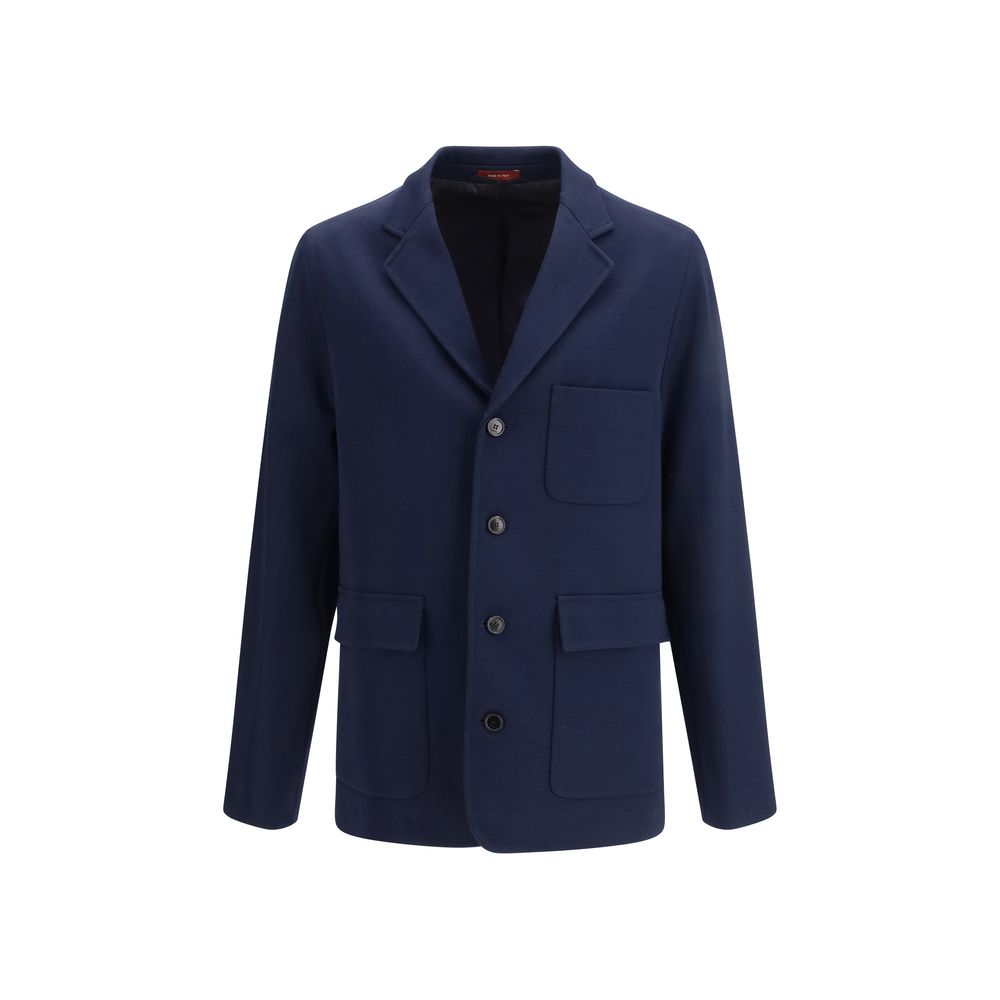 Gucci Blue Cotton Jersey Jacket