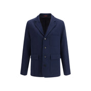 Gucci Blue Cotton Jersey Jacket