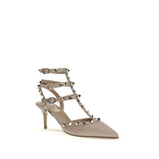Valentino Garavani Gray Calf Leather Pumps