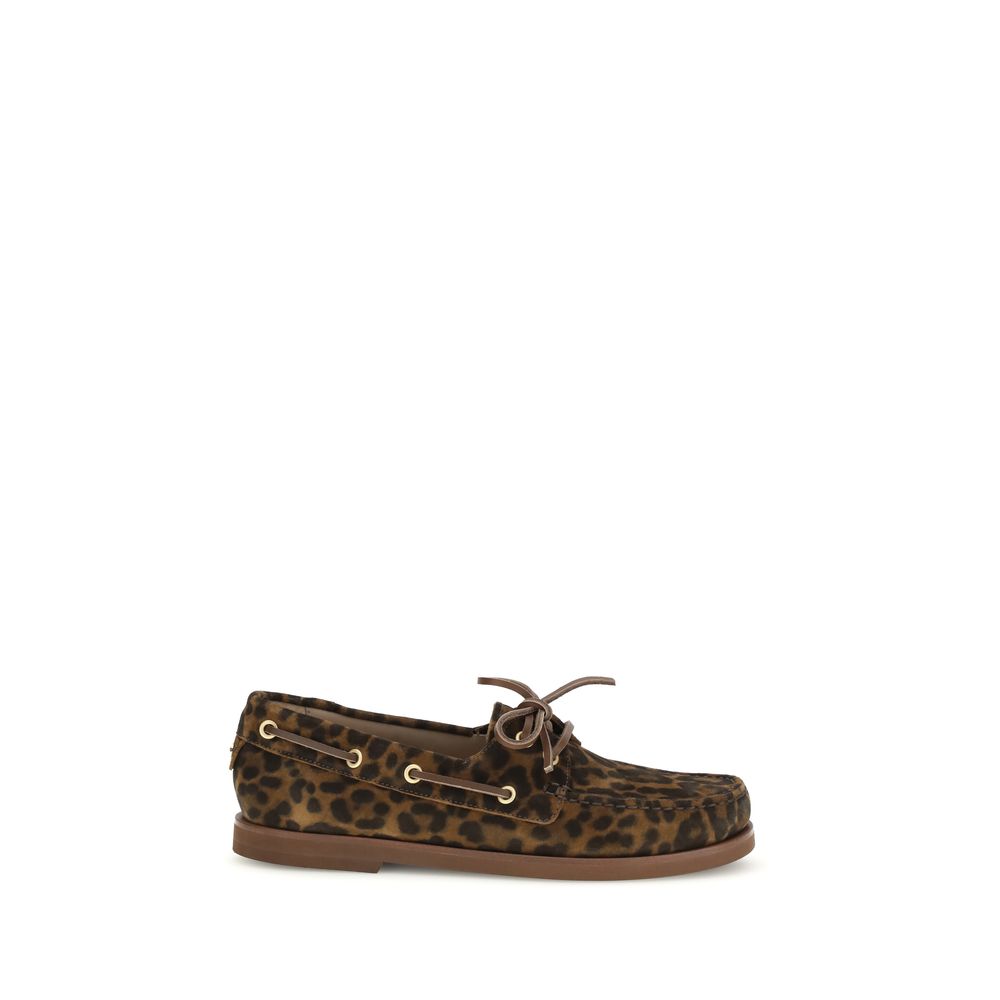 Gianvito Rossi Multicolor Calf Leather Slip-On Loafers