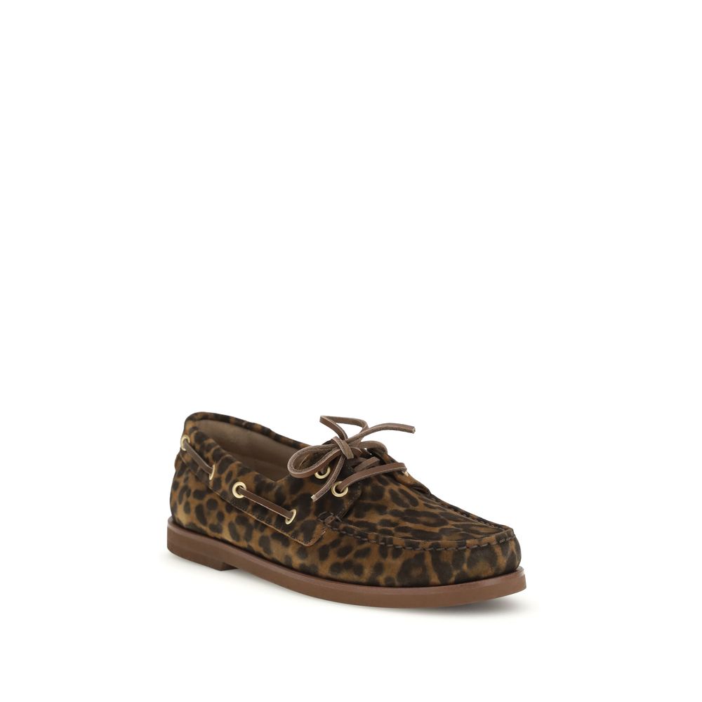 Gianvito Rossi Multicolor Calf Leather Slip-On Loafers