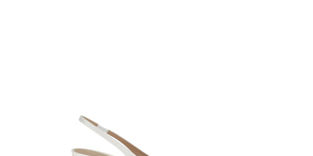 Santoni White Calf Leather Mid-Heel Pumps