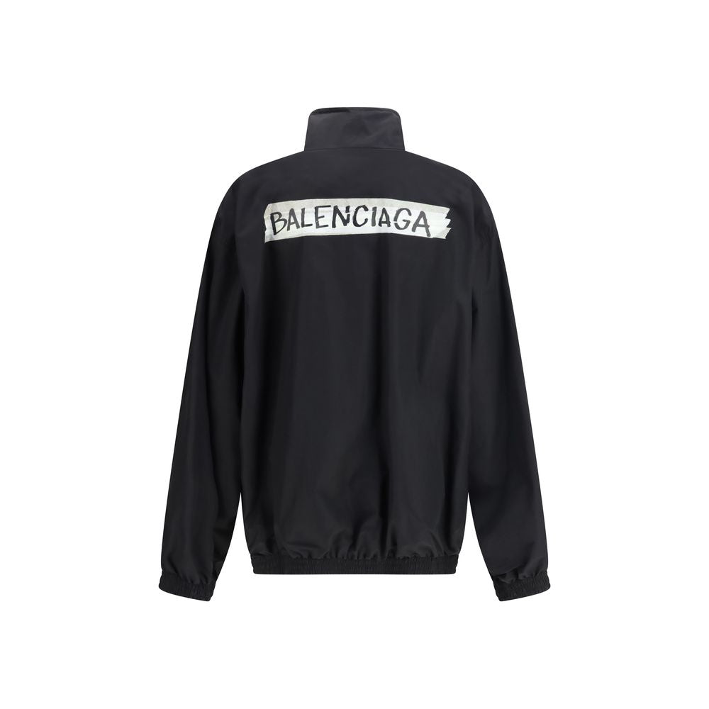 Balenciaga Black Technical Cotton Poplin Jacket