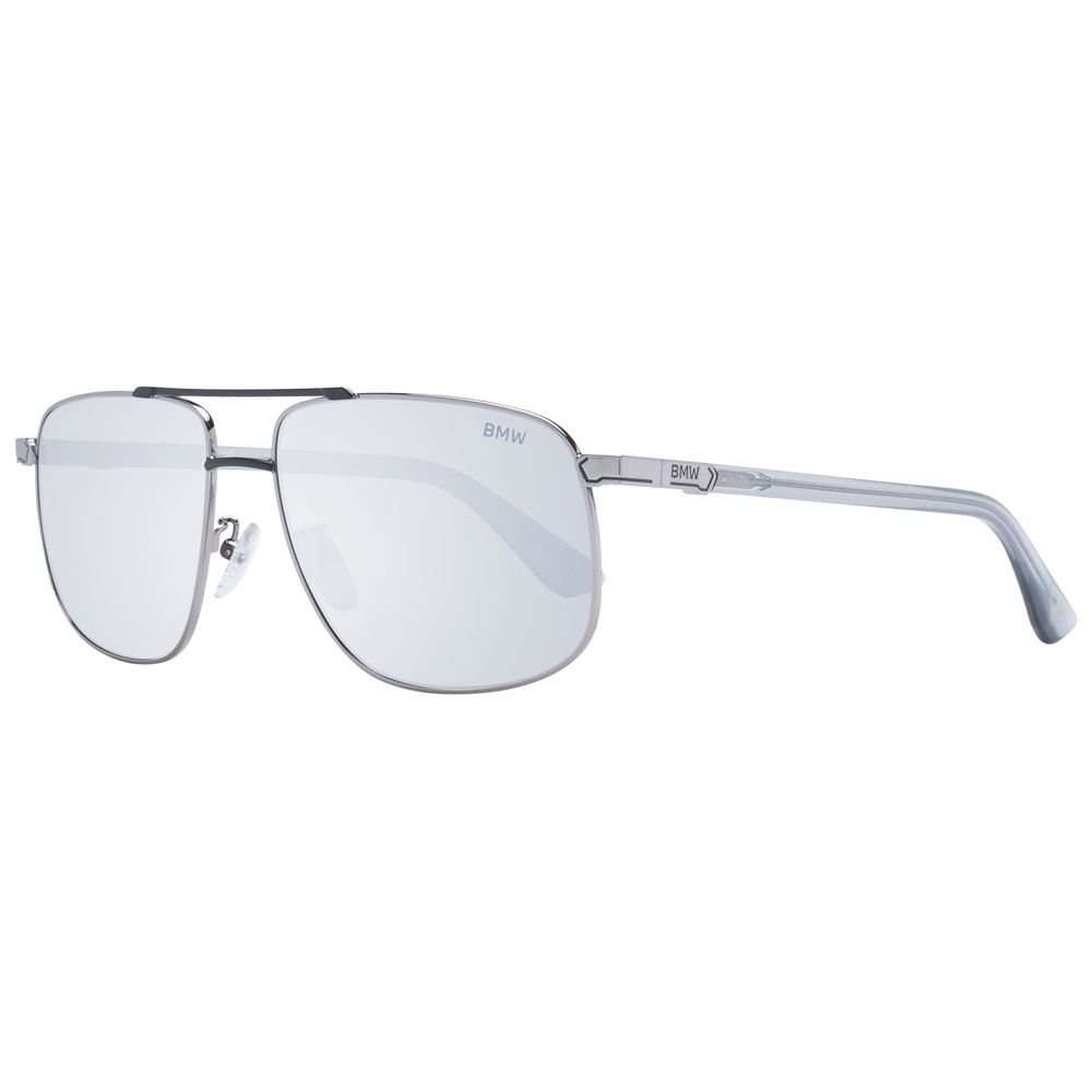 BMW Grey Metal Aviator Sunglasses