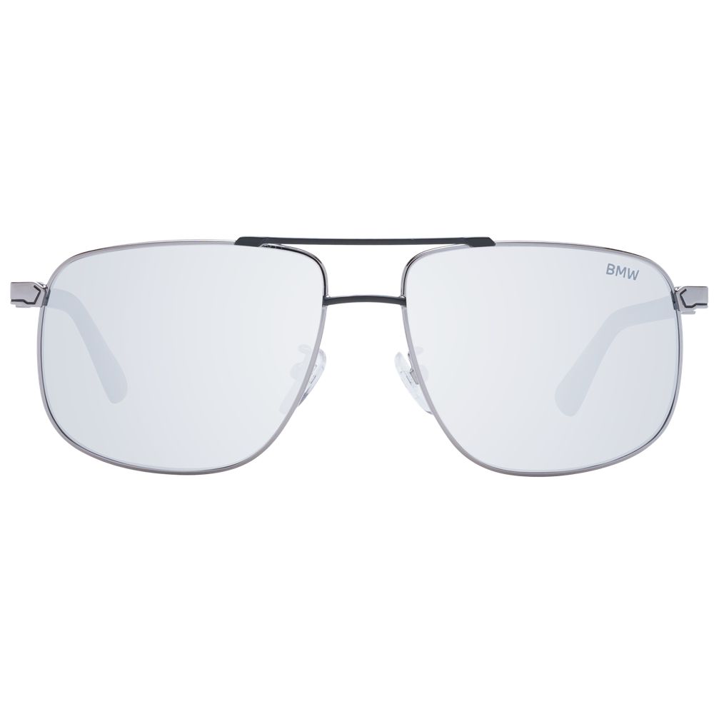 BMW Grey Metal Aviator Sunglasses