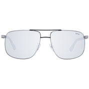 BMW Grey Metal Aviator Sunglasses