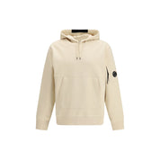 CP Company Beige Diagonal Upphöjd Fleecehuvtröja