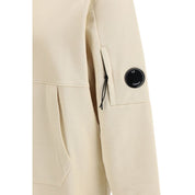 CP Company Beige Diagonal Upphöjd Fleecehuvtröja