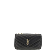 Saint Laurent Black Quilted LouLou Calf Leather Shoulder Bag