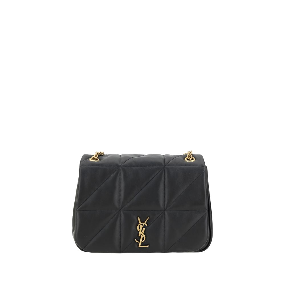 Saint Laurent Black Calf Leather Jamie Medium Shoulder Bag