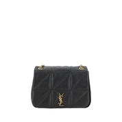 Saint Laurent Black Calf Leather Jamie Medium Shoulder Bag