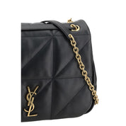 Saint Laurent Black Calf Leather Jamie Medium Shoulder Bag