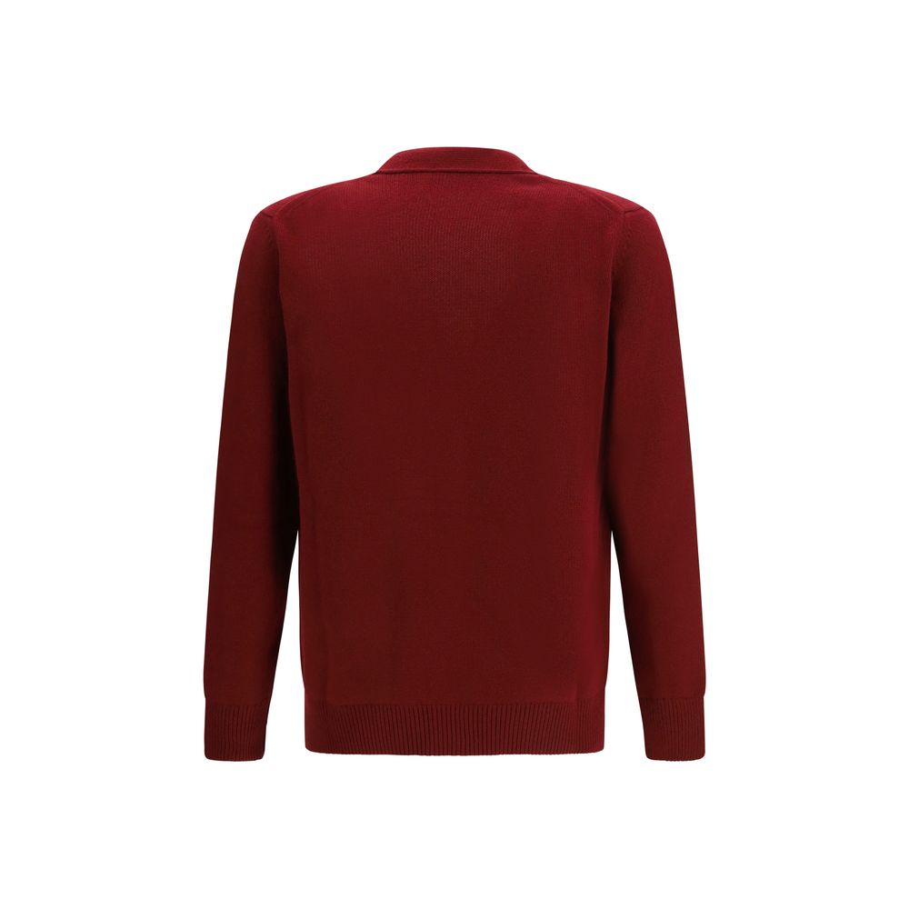 Gucci Bordeaux Wool Cashmere Cardigan
