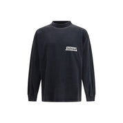 Balenciaga Black Masking Tape Cotton Sweatshirt