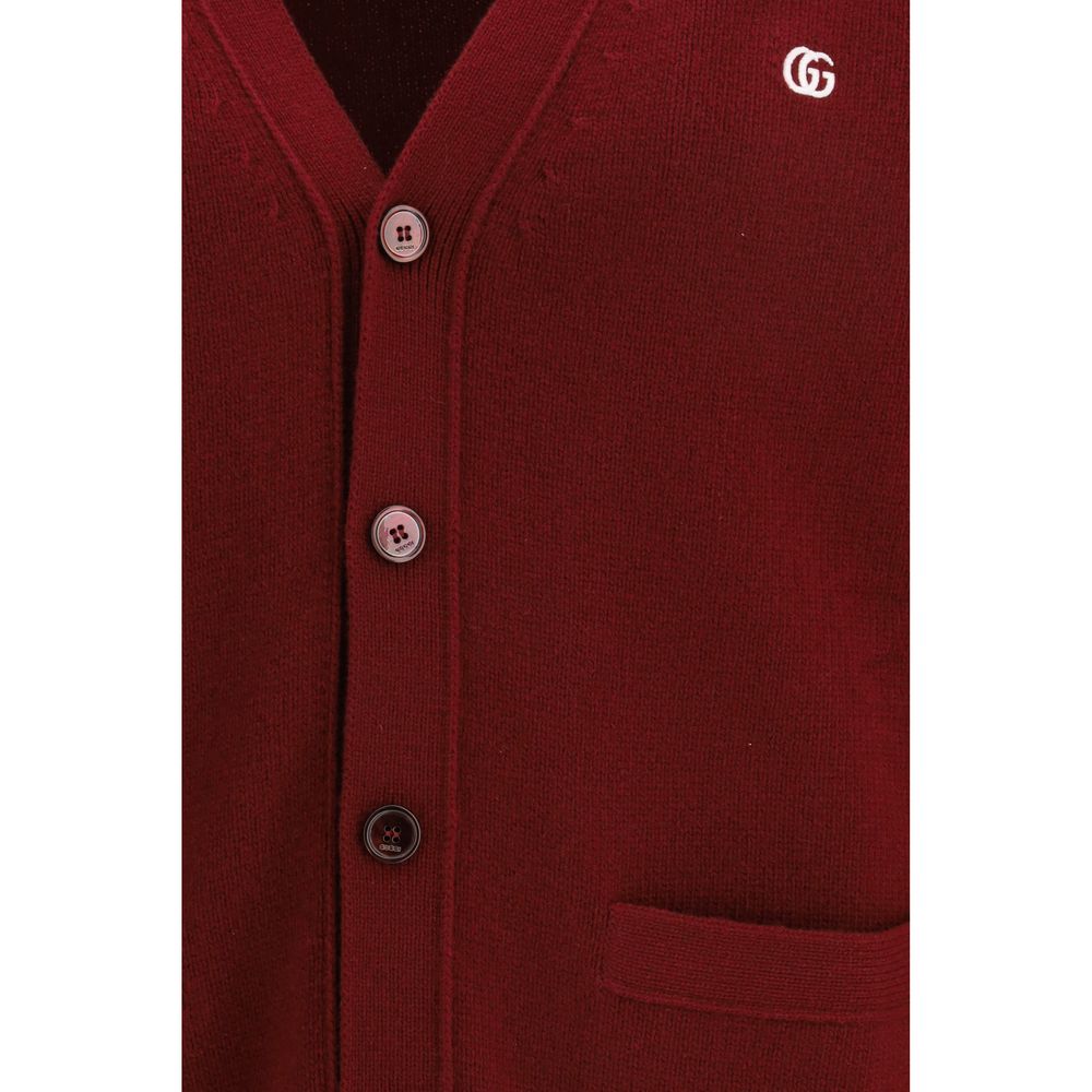 Gucci Bordeaux Wool Cashmere Cardigan