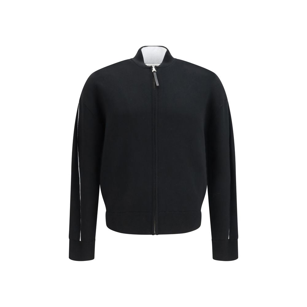 Givenchy Black Wool-Blend Cardigan