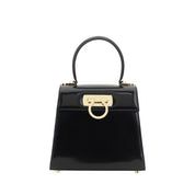 Ferragamo Black Calf Leather Handbag