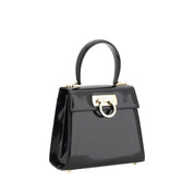 Ferragamo Black Calf Leather Handbag